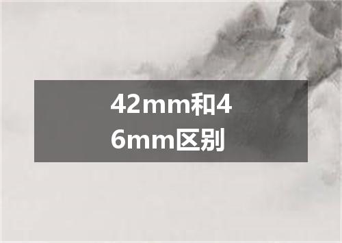 42mm和46mm区别