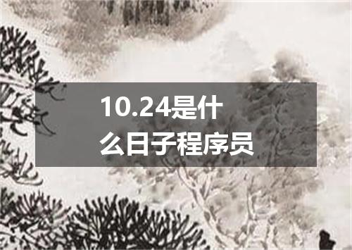 10.24是什么日子程序员