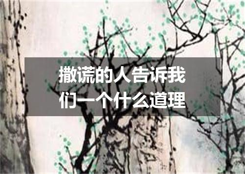 撒谎的人告诉我们一个什么道理