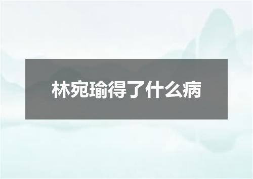 林宛瑜得了什么病