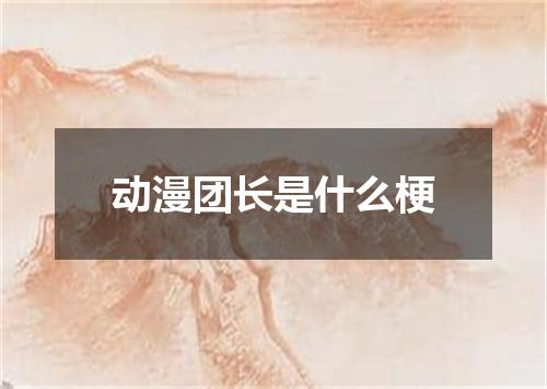 动漫团长是什么梗