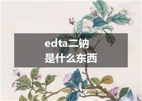 edta二钠是什么东西