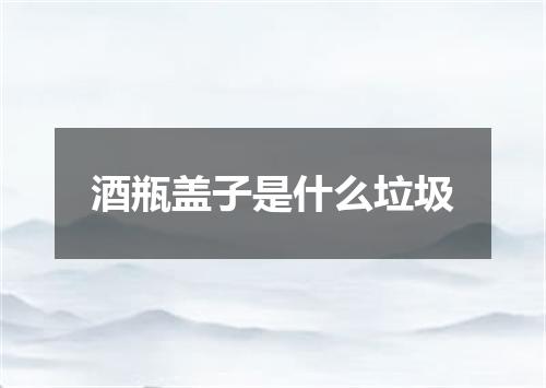 酒瓶盖子是什么垃圾