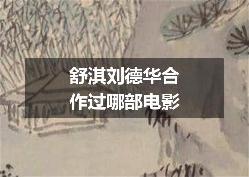 舒淇刘德华合作过哪部电影