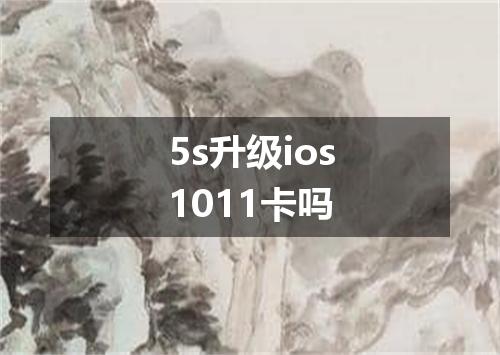 5s升级ios1011卡吗
