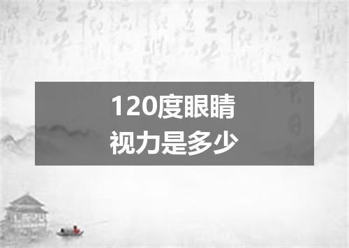 120度眼睛视力是多少