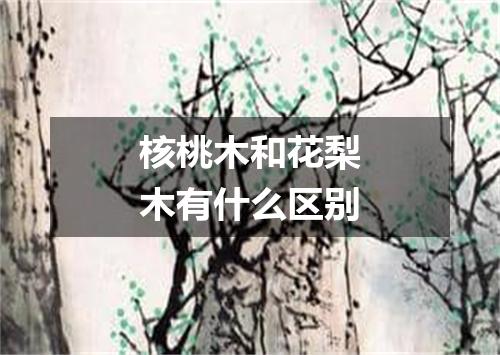 核桃木和花梨木有什么区别