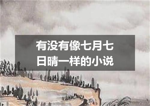 有没有像七月七日晴一样的小说