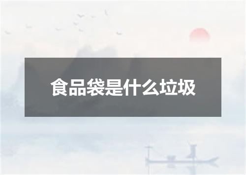 食品袋是什么垃圾