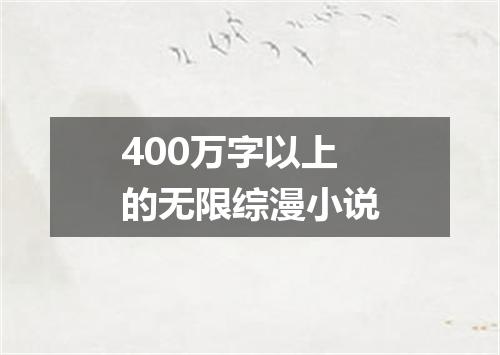 400万字以上的无限综漫小说