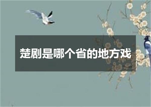 楚剧是哪个省的地方戏