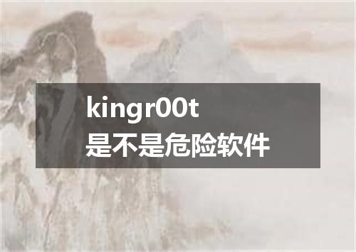 kingr00t是不是危险软件