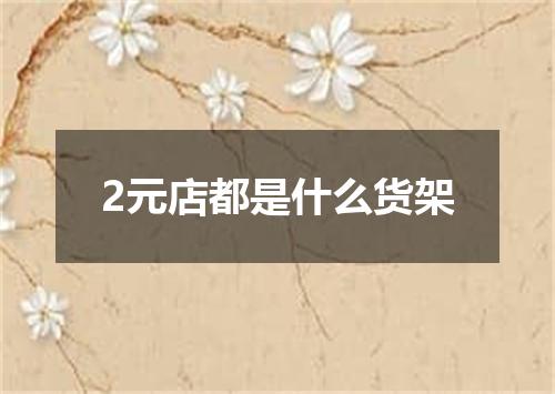 2元店都是什么货架