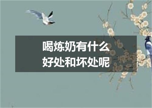 喝炼奶有什么好处和坏处呢