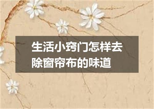 生活小窍门怎样去除窗帘布的味道