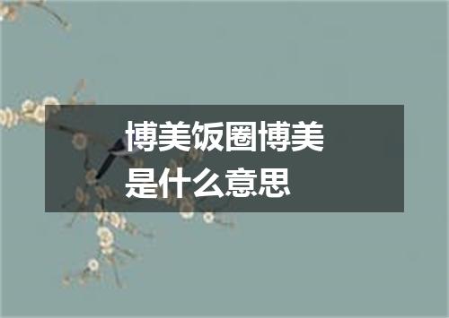 博美饭圈博美是什么意思