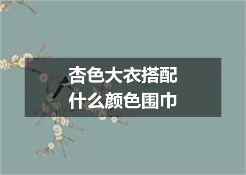 杏色大衣搭配什么颜色围巾