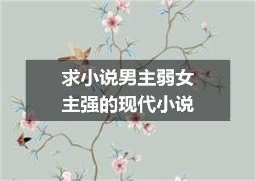 求小说男主弱女主强的现代小说