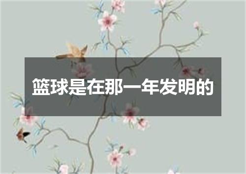 篮球是在那一年发明的