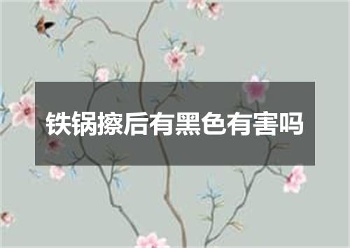 铁锅擦后有黑色有害吗