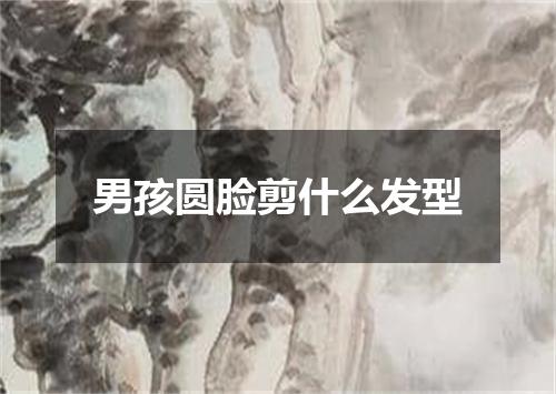 男孩圆脸剪什么发型