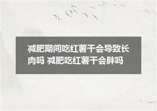 减肥期间吃红薯干会导致长肉吗 减肥吃红薯干会胖吗