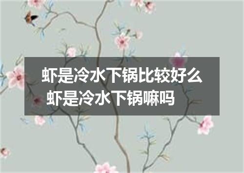 虾是冷水下锅比较好么 虾是冷水下锅嘛吗