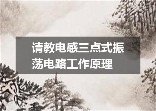 请教电感三点式振荡电路工作原理