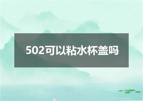 502可以粘水杯盖吗