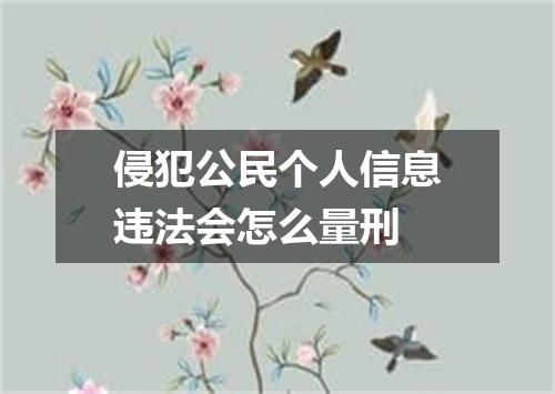 侵犯公民个人信息违法会怎么量刑