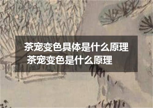 茶宠变色具体是什么原理 茶宠变色是什么原理