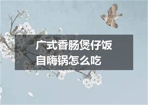 广式香肠煲仔饭自嗨锅怎么吃