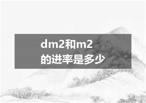 dm2和m2的进率是多少