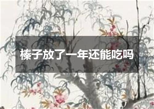 榛子放了一年还能吃吗