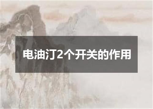 电油汀2个开关的作用