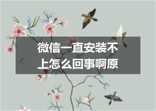 微信一直安装不上怎么回事啊原