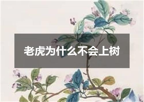 老虎为什么不会上树