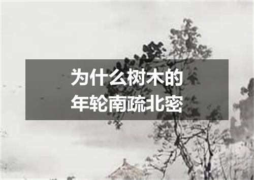 为什么树木的年轮南疏北密