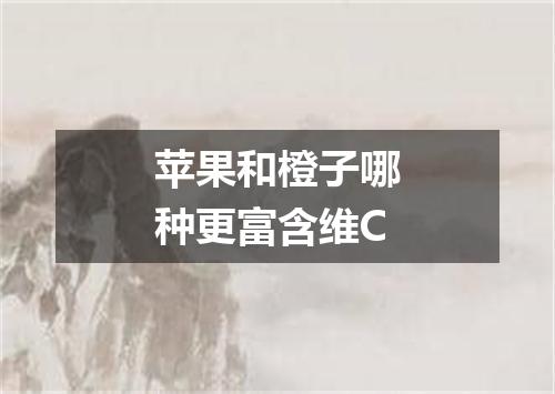 苹果和橙子哪种更富含维C