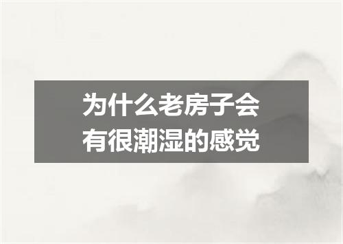 为什么老房子会有很潮湿的感觉