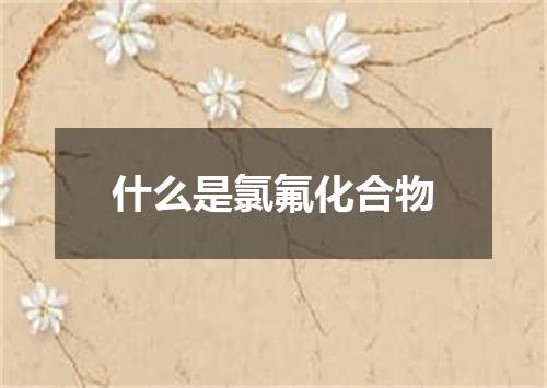 什么是氯氟化合物