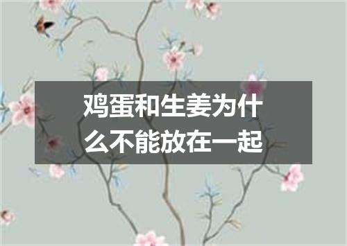 鸡蛋和生姜为什么不能放在一起
