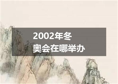 2002年冬奥会在哪举办