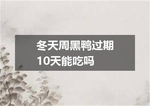冬天周黑鸭过期10天能吃吗