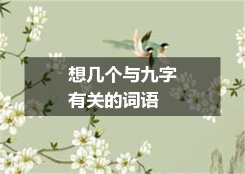 想几个与九字有关的词语