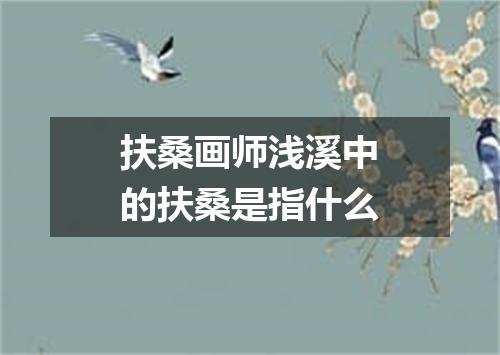 扶桑画师浅溪中的扶桑是指什么