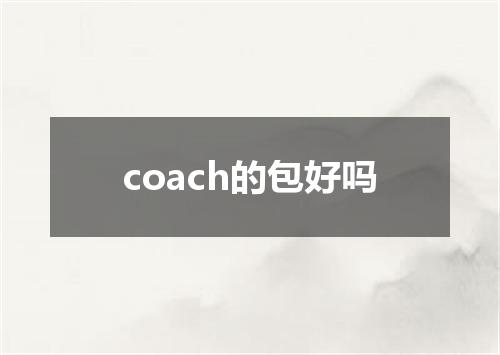coach的包好吗