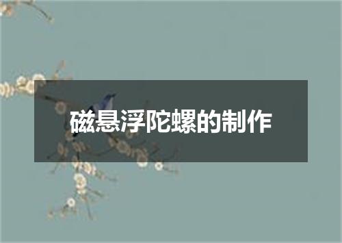 磁悬浮陀螺的制作