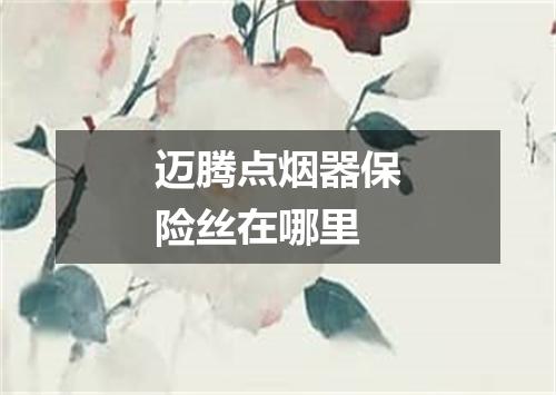 迈腾点烟器保险丝在哪里