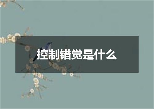 控制错觉是什么